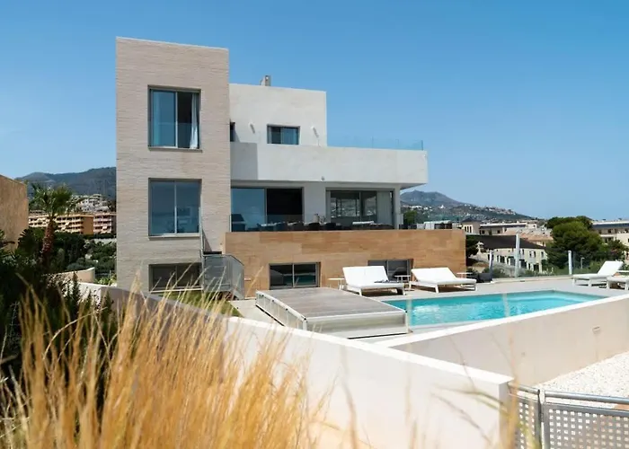 Palm - Incredible With 5 Rooms, Amazing Sea View And Private Pool 丰希罗拉