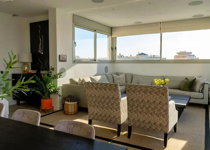 Palm - Incredible With 5 Rooms, Amazing Sea View And Private Pool Fuengirola